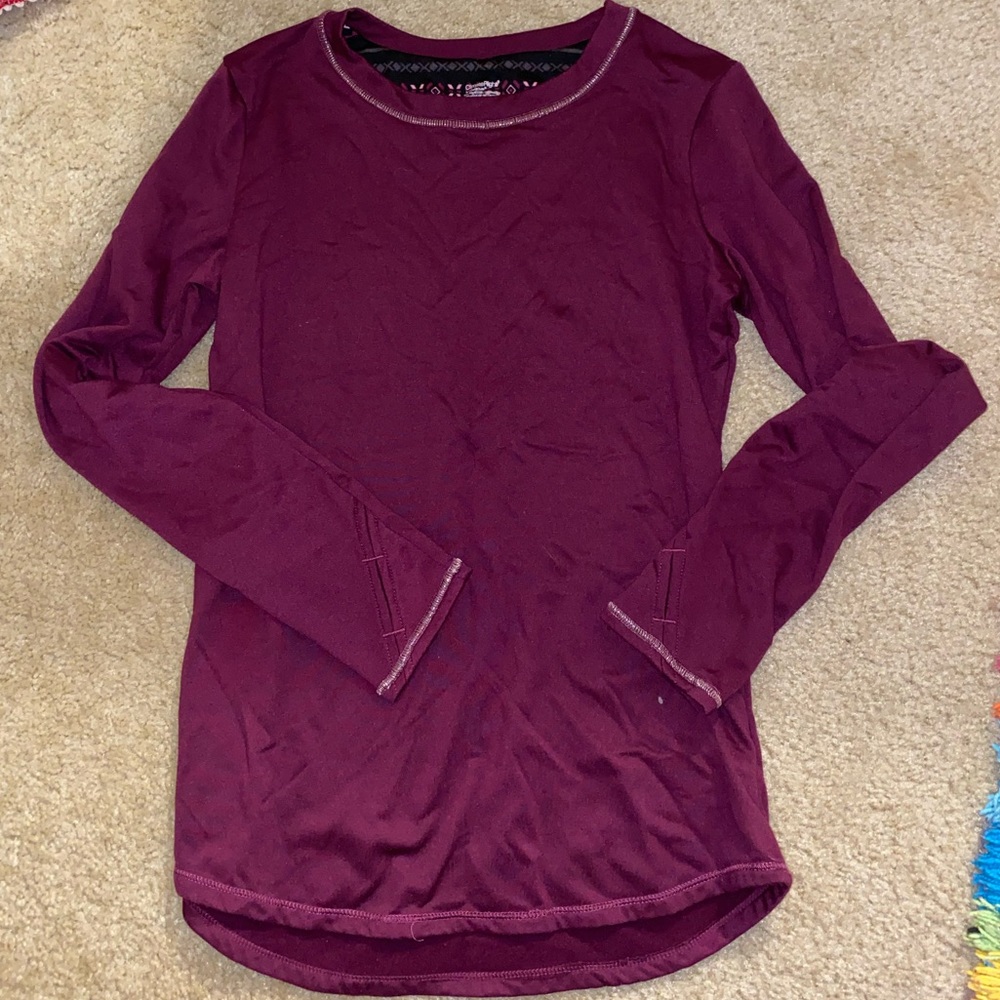 Very warm purple long sleeve shirt